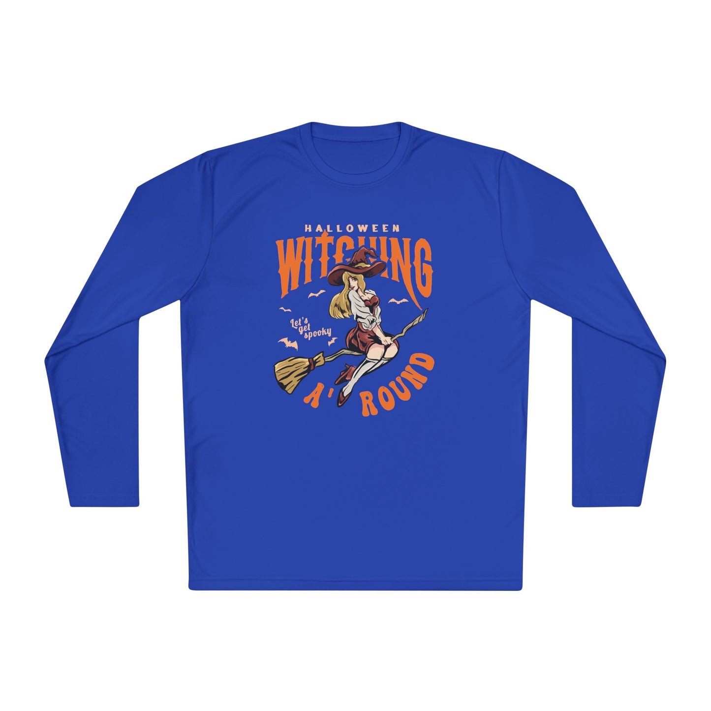 Halloween Witching, Let's Get Spooky Around - Unisex Lightweight Long Sleeve Tee - 13902