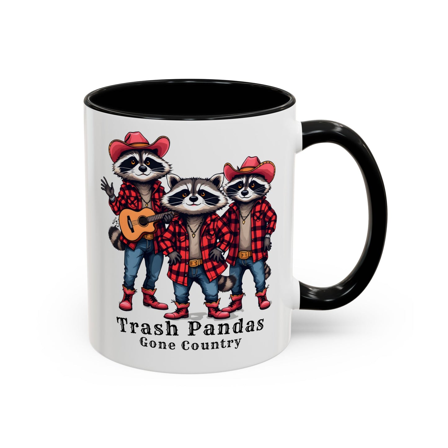 Trash Pandas Gone Country Mug – Funny Raccoon Band Coffee Mug Gift - 14860