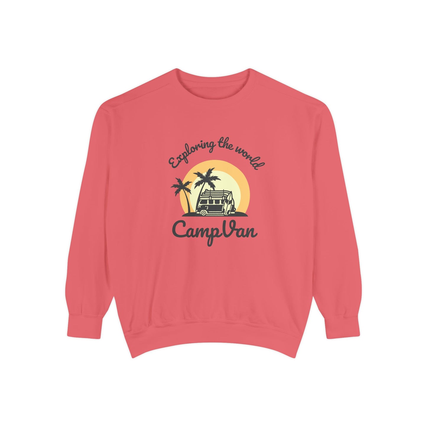 Exploring the World - Unisex Garment-Dyed Sweatshirt - 10742