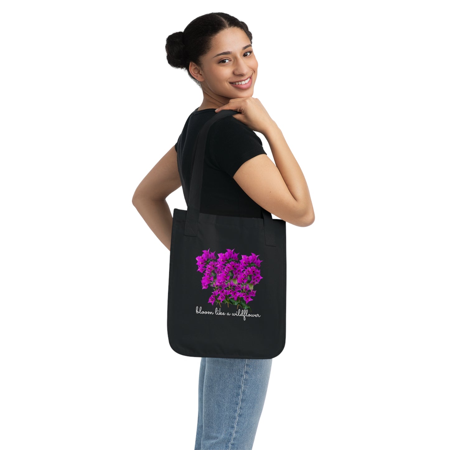 Organic Canvas Tote Bag | Wildflower Lovers