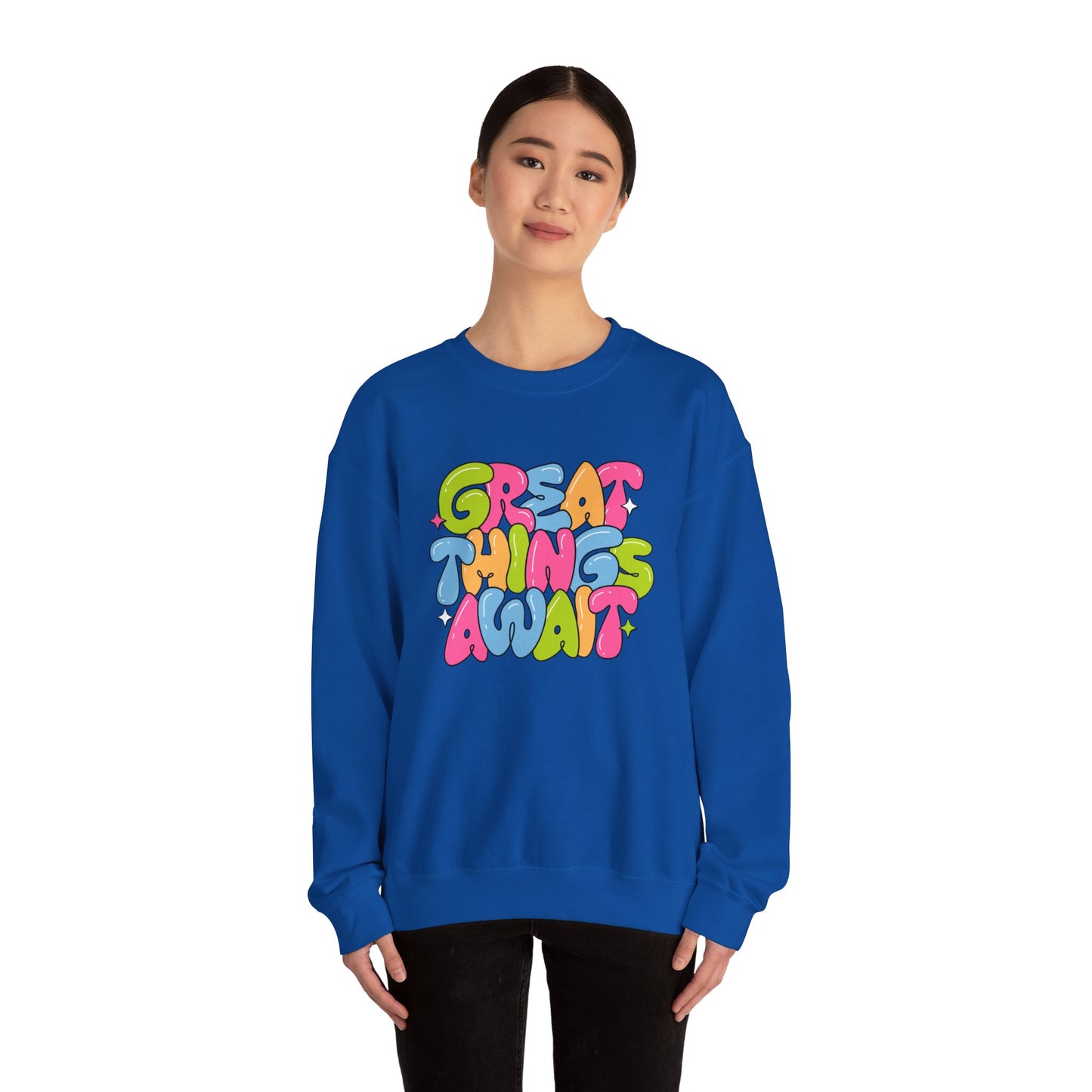 Great Things Awaits - Unisex Heavy Blend™ Crewneck Sweatshirt