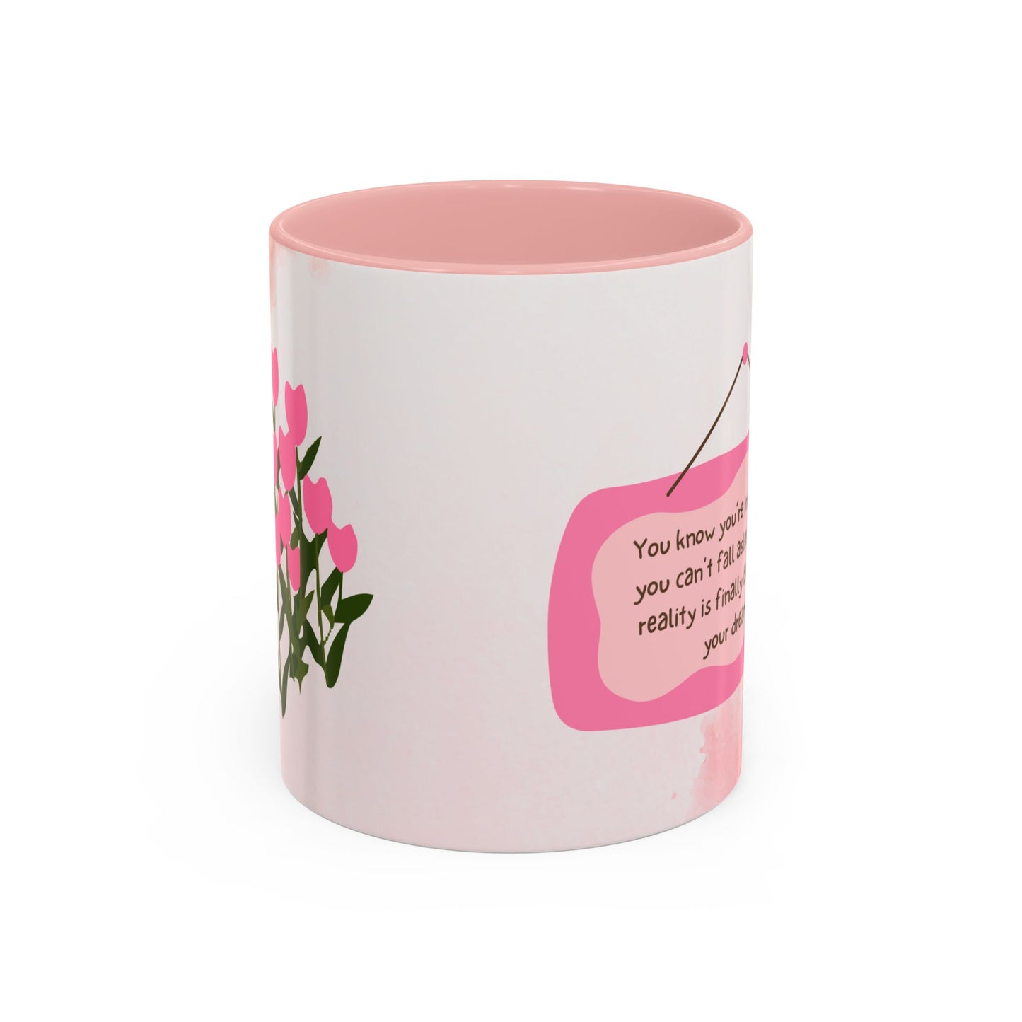 You Know You're in Love When You Can't Fall Asleep - Accent Coffee Mug (11, 15oz) - 11065