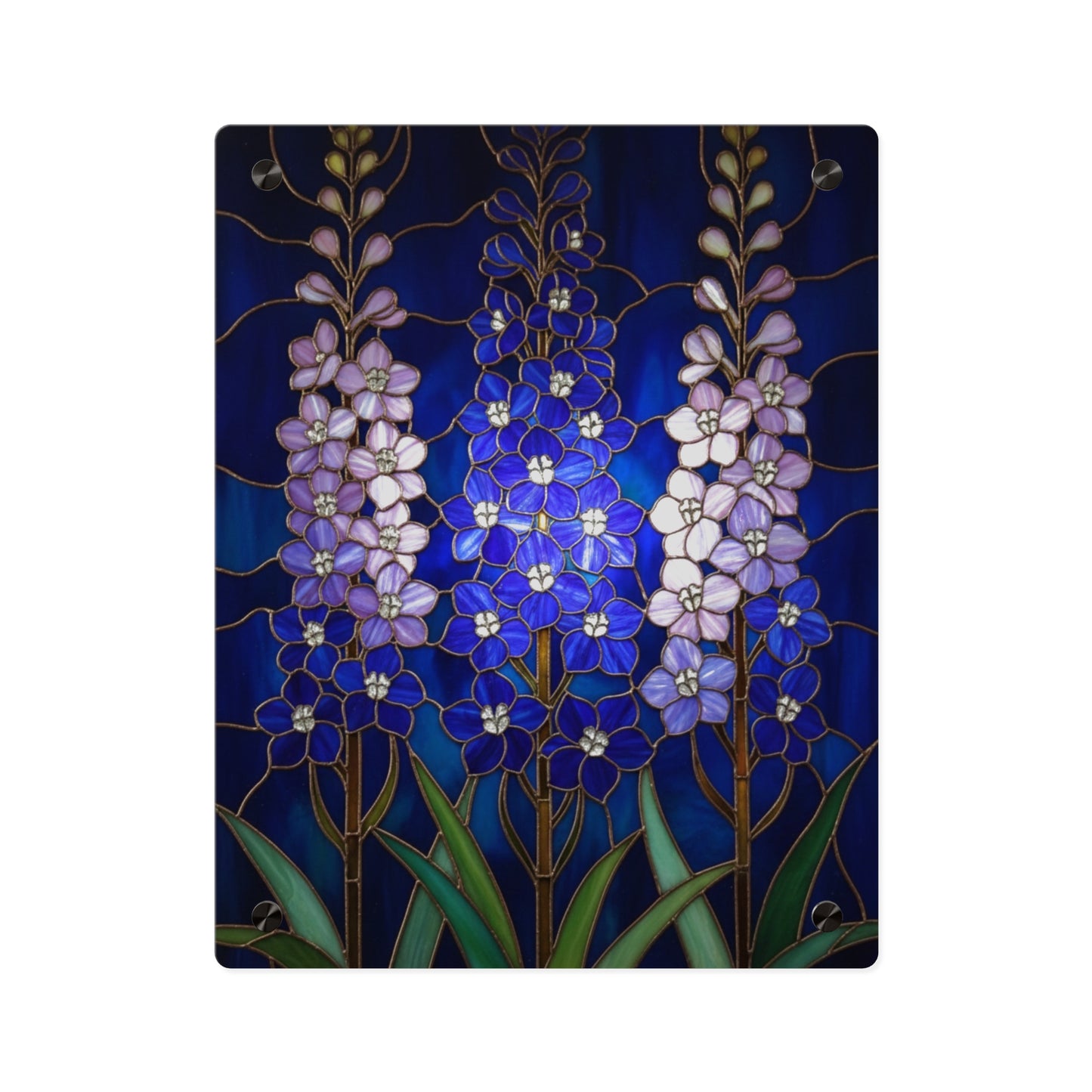 Larkspur Floral Acrylic Wall Art — 14605