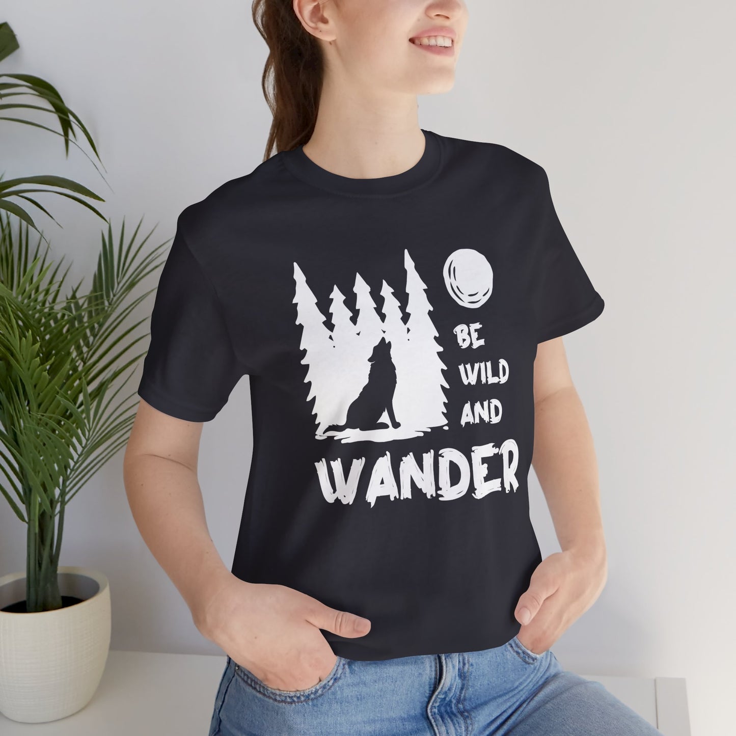 Camping: Be Wild & Wander - Unisex Jersey Short Sleeve Tee - 12632