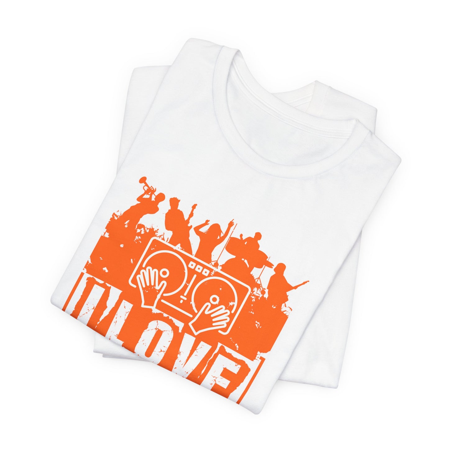 Music: I Love DJ - Unisex Jersey Short Sleeve Tee