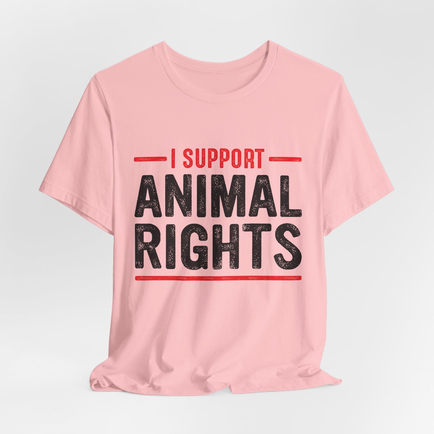 Vegan: I Support Animal Rights - Unisex Jersey Short Sleeve Tee