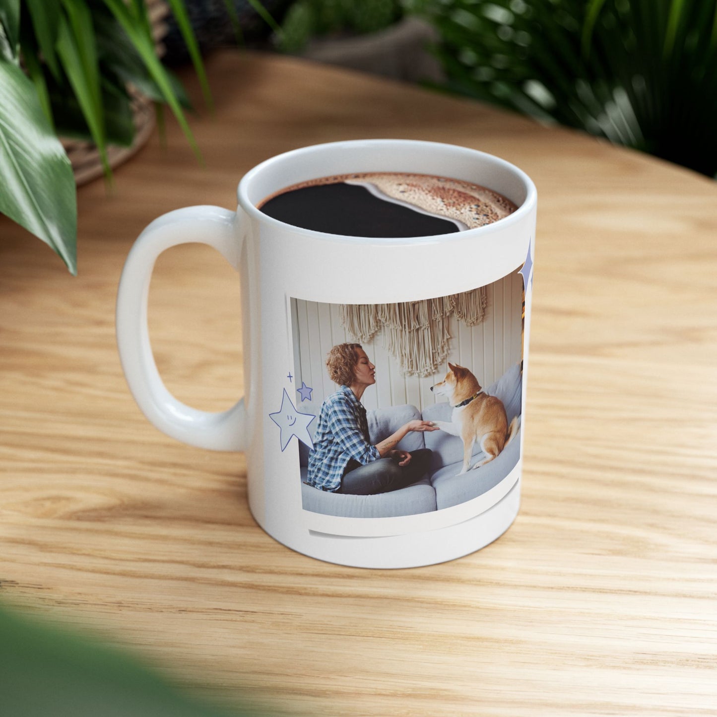 Personalized Pet Photo Mug, Dog Lover Gift, Customizable Coffee Cup, Animal Lover's Cup, Perfect for Birthdays, Pet Appreciation - 14162