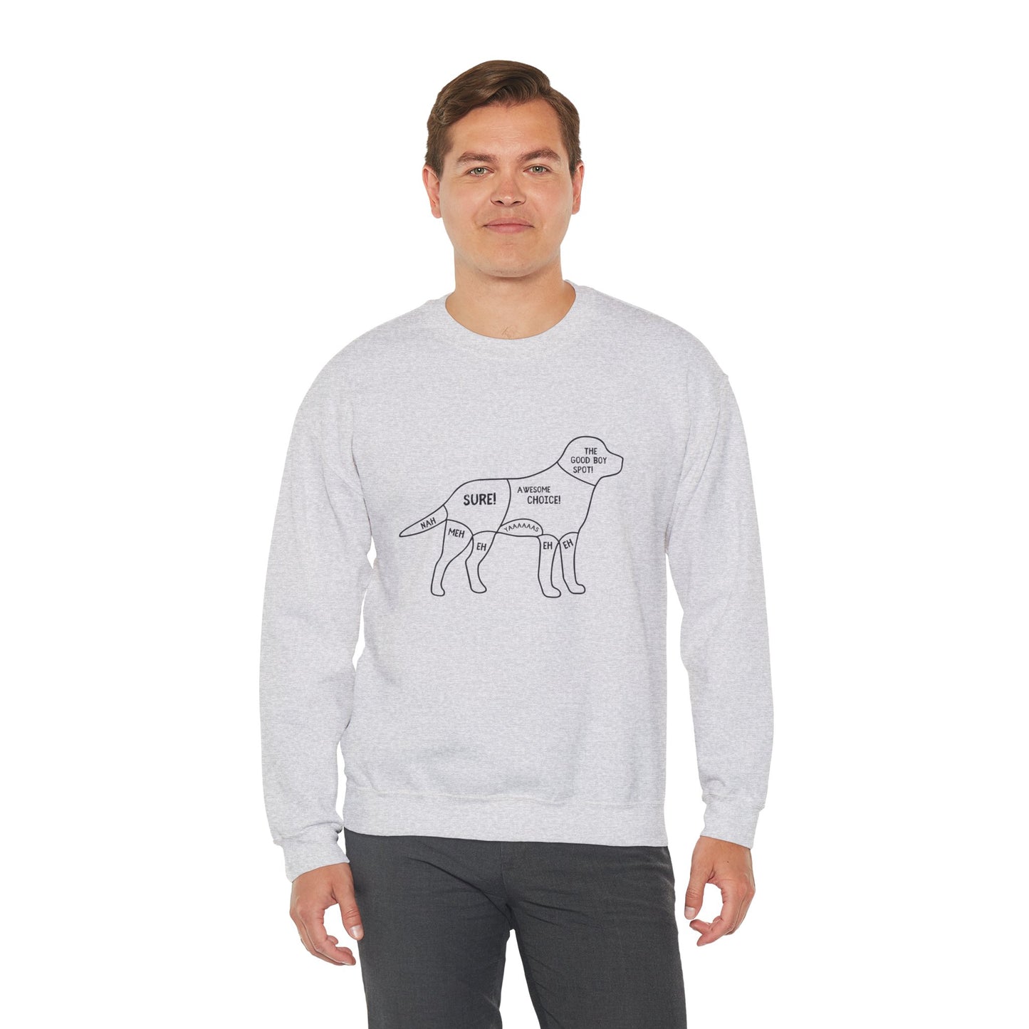 The Good Boy Spot!! - Unisex Heavy Blend™ Crewneck Sweatshirt