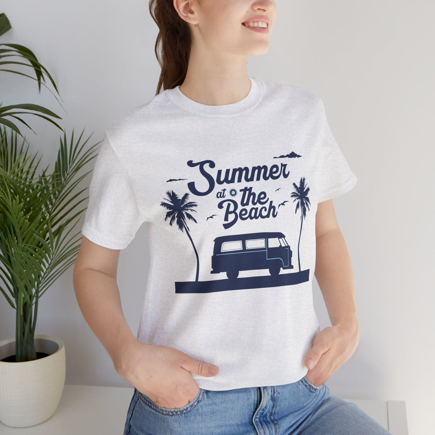 Summer At The Beach - Unisex Jersey Short Sleeve Tee