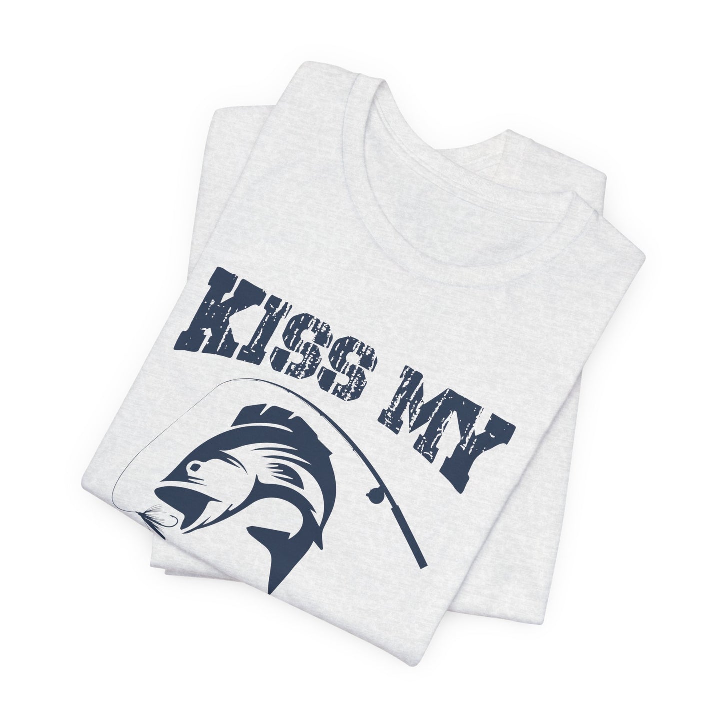 Fishing:  Kiss My Bass - Unisex Jersey Short Sleeve Tee