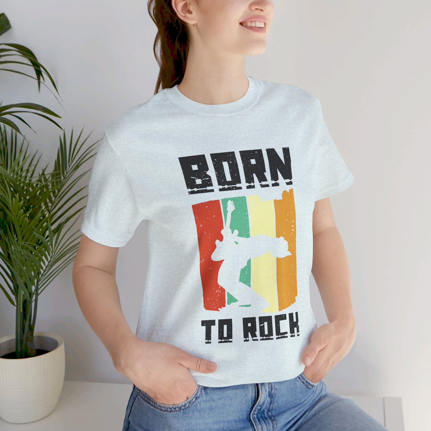 Born To Rock - Unisex Jersey Short Sleeve Tee