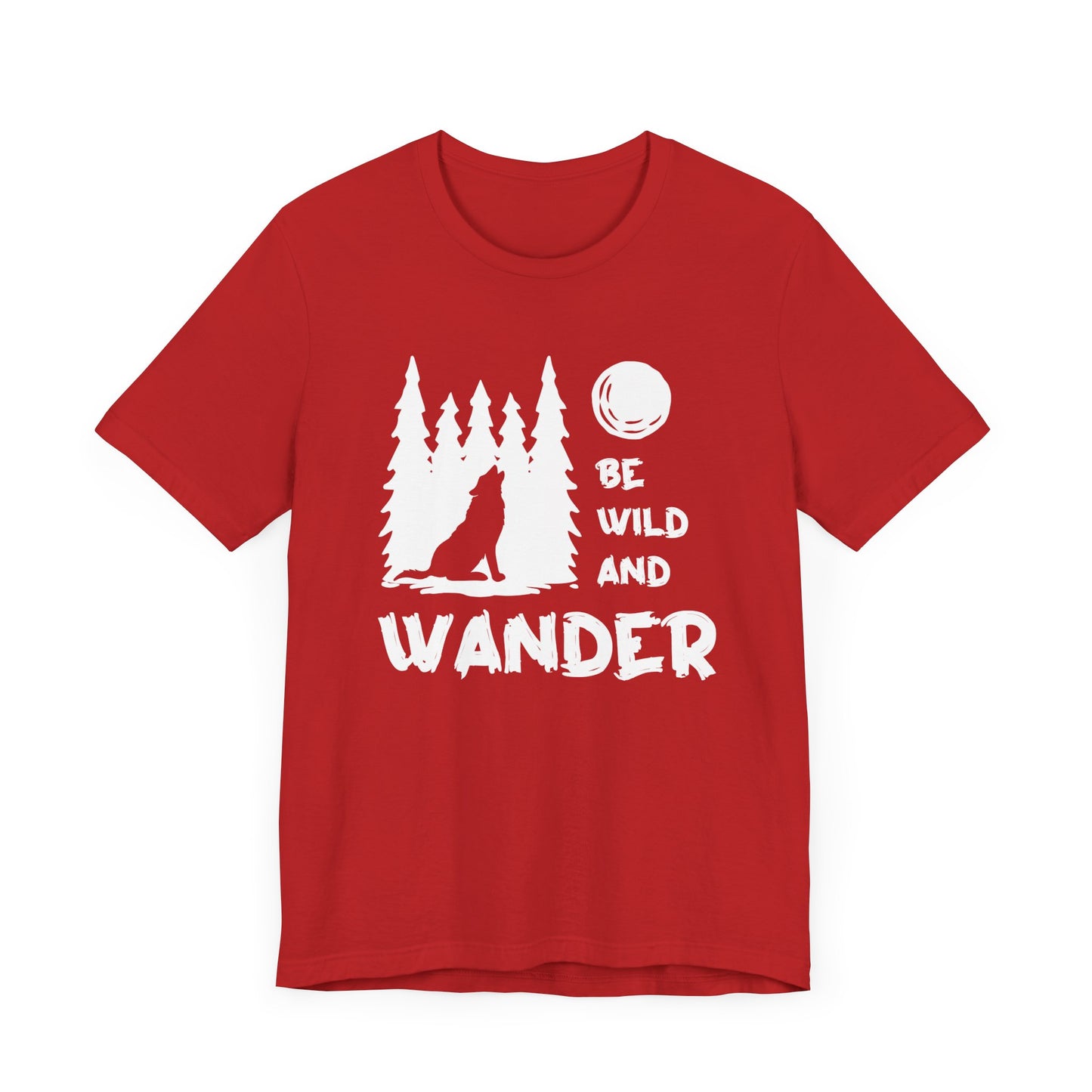 Camping: Be Wild & Wander - Unisex Jersey Short Sleeve Tee - 12632