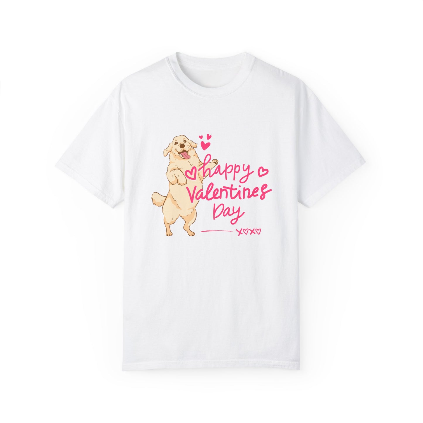 Dog, Happy Valentine's Day, XoXo - Unisex Garment-Dyed T-shirt - 11573