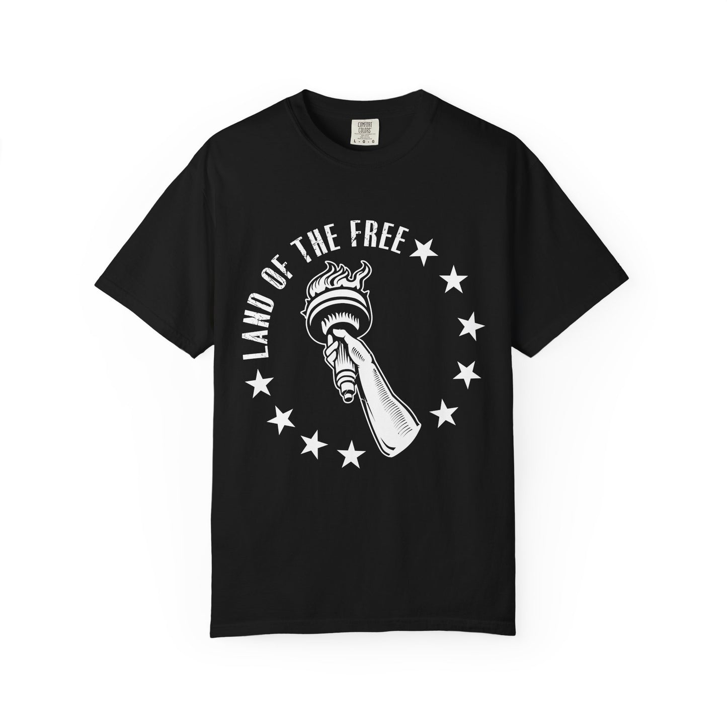 Land Of the Free Graphic T-Shirt, Casual Wear for Independence Day, Gift for Freedom Lovers, Unisex Tee for Everyday Style, Comfort and Style - 13640