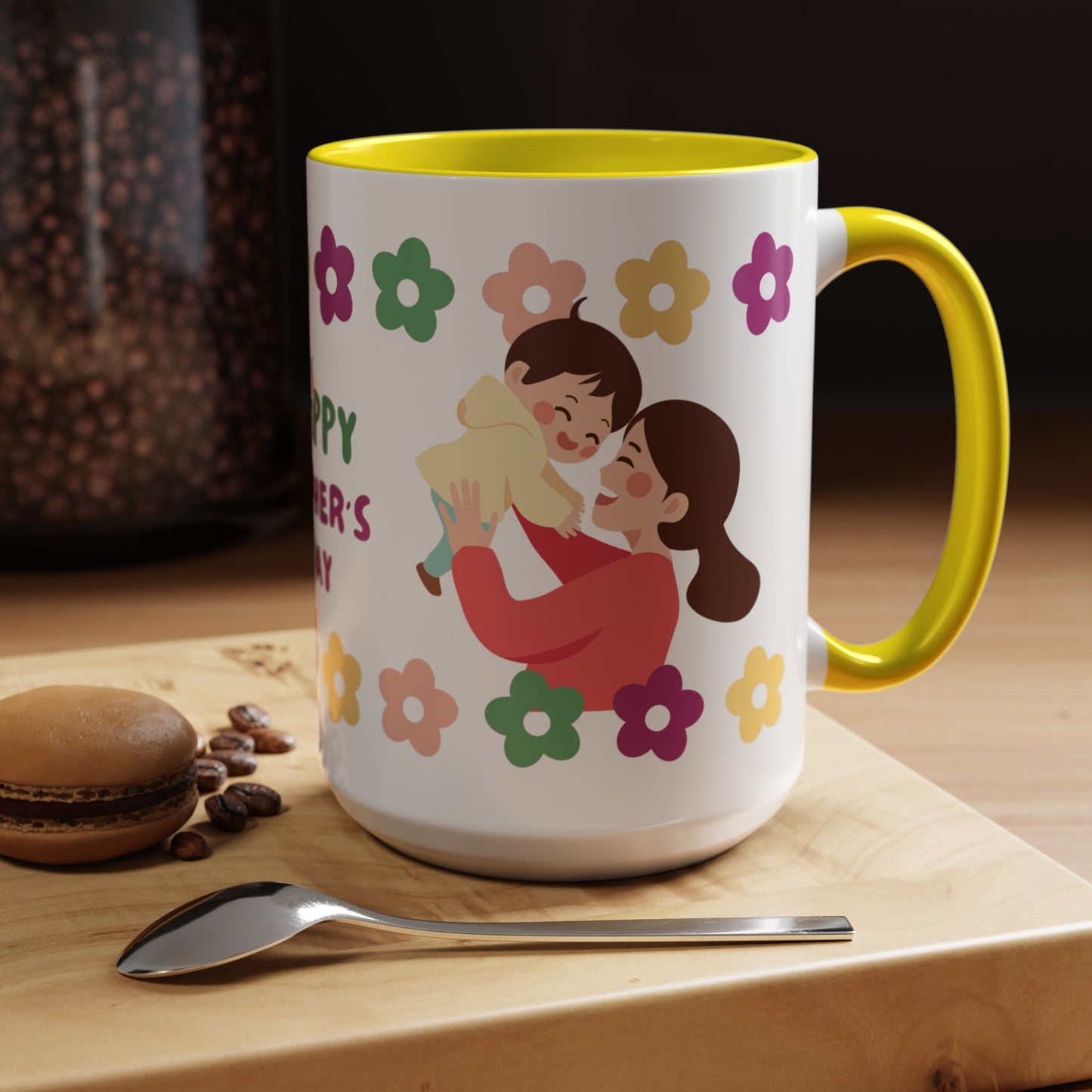 Happy Mother's Day Floral Accent Coffee Mug - 11/15oz - 12491