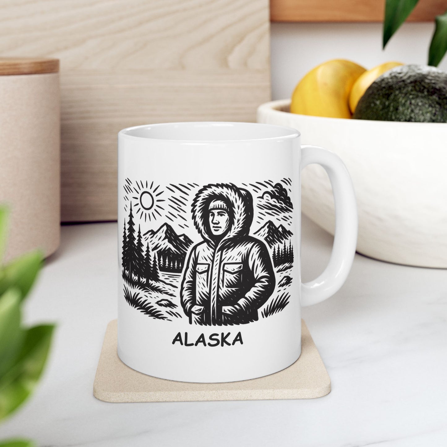 "Alaska: The only state where it’s perfectly acceptable to wear a parka in July." Ceramic Mug - 13021