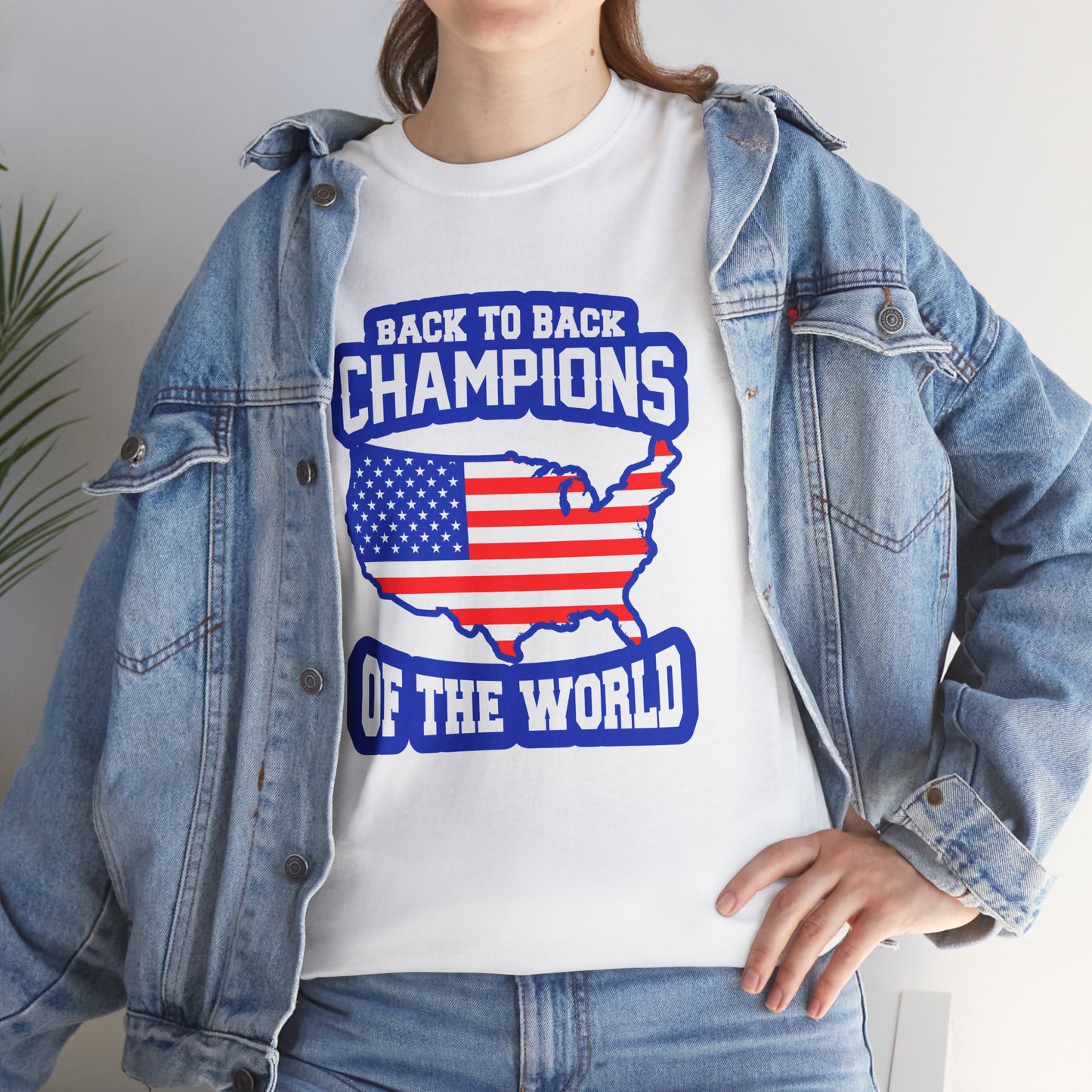 Back-to-Back Champions Unisex Tee | Perfect for Sports Fans, Casual Wear, Gifts, Fourth of July, BBQ Events - 13597