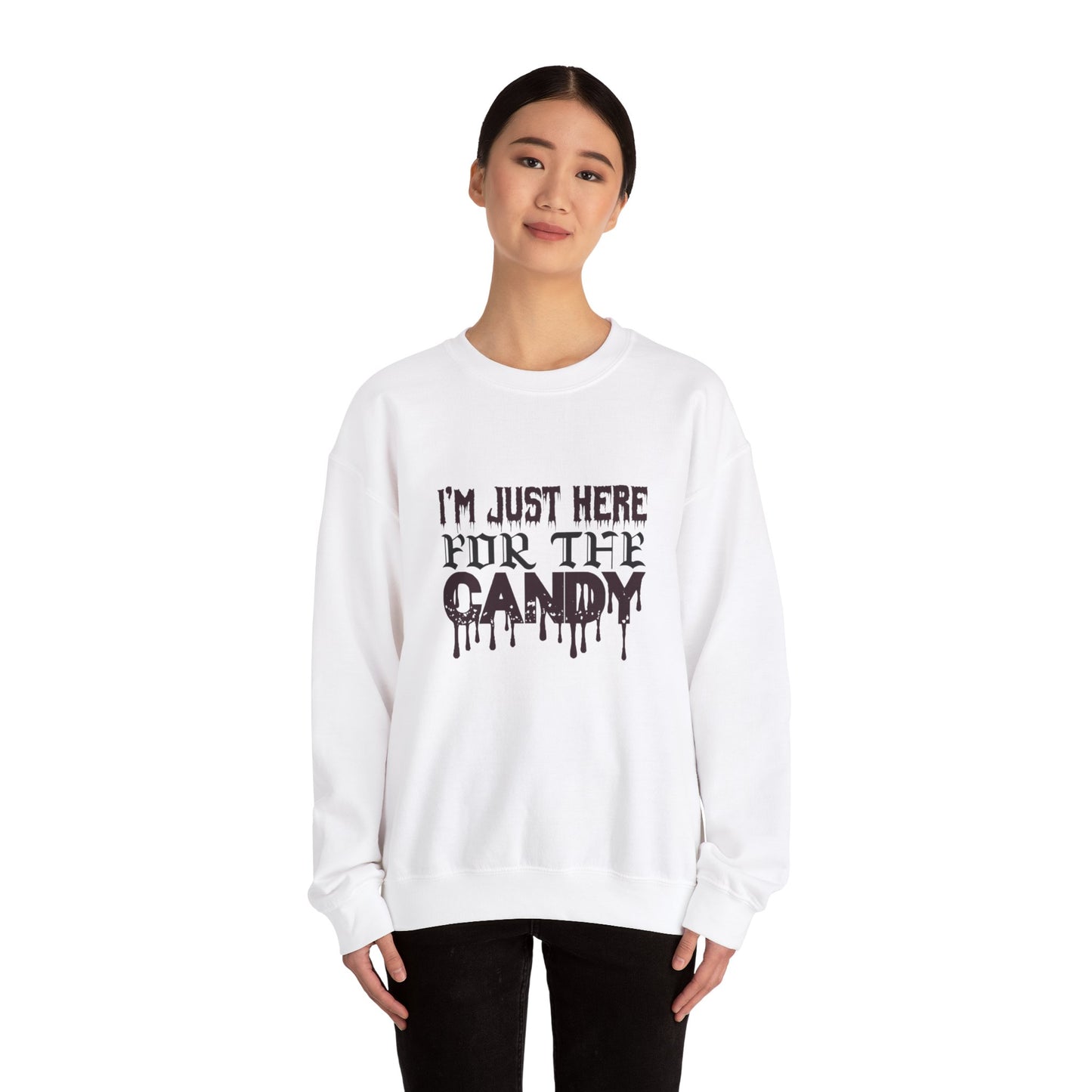 I'm Just Here For The Candy - Unisex Heavy Blend™ Crewneck Sweatshirt