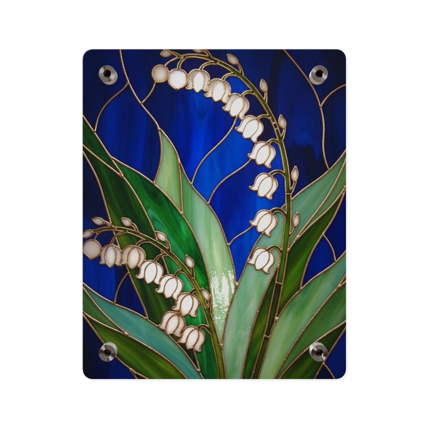 Lily of the Valley Acrylic Wall Art Panel — Botanical Floral Home Decor - 14603