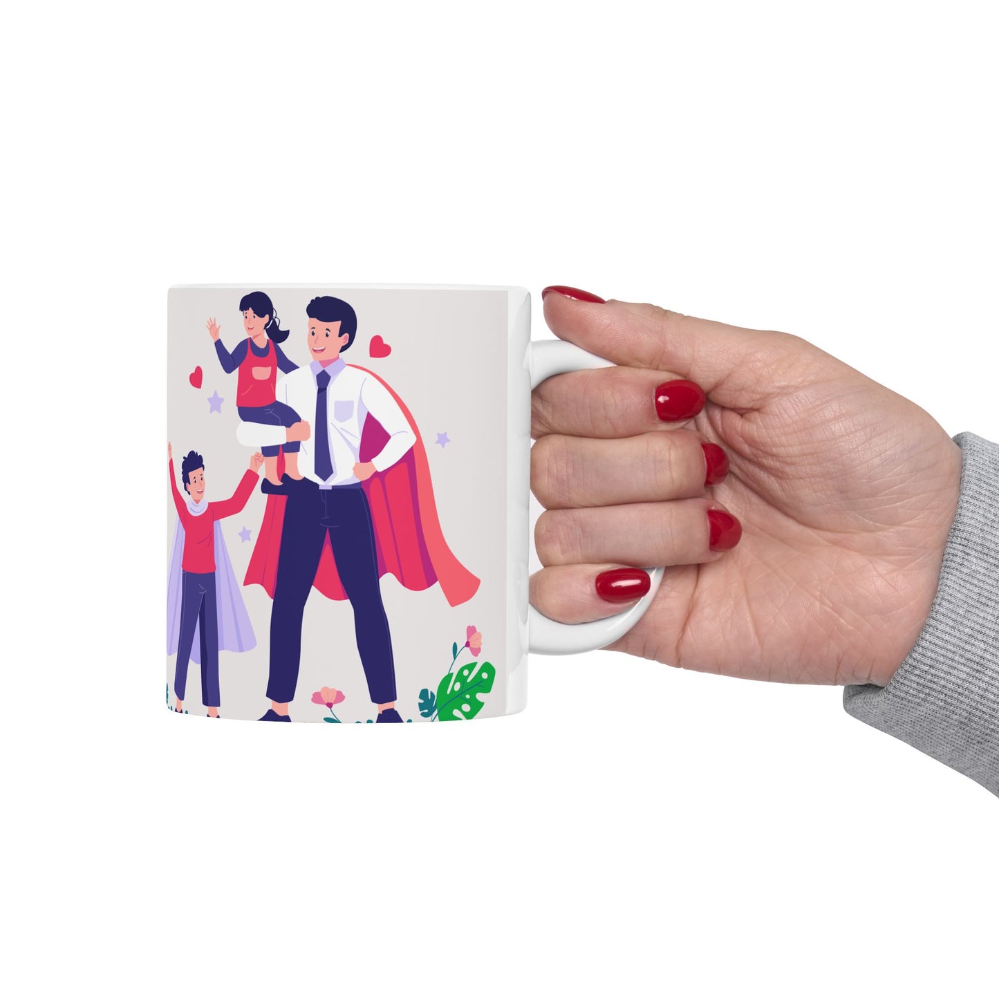Happy Father's Day Ceramic Mug - Perfect Gift for Dad - 12897