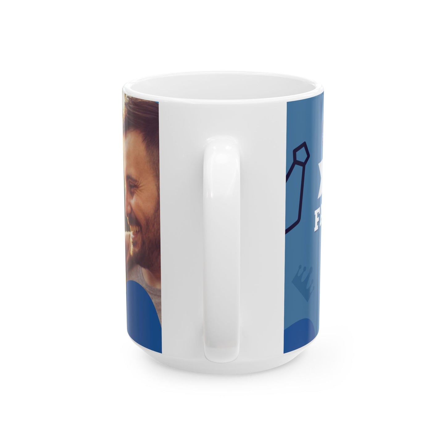 Personalized Father's Day Ceramic Mug - Custom Photo Gift for Dad, Unique Coffee Cup, Special Occasion Present, Gift for Him - 14027