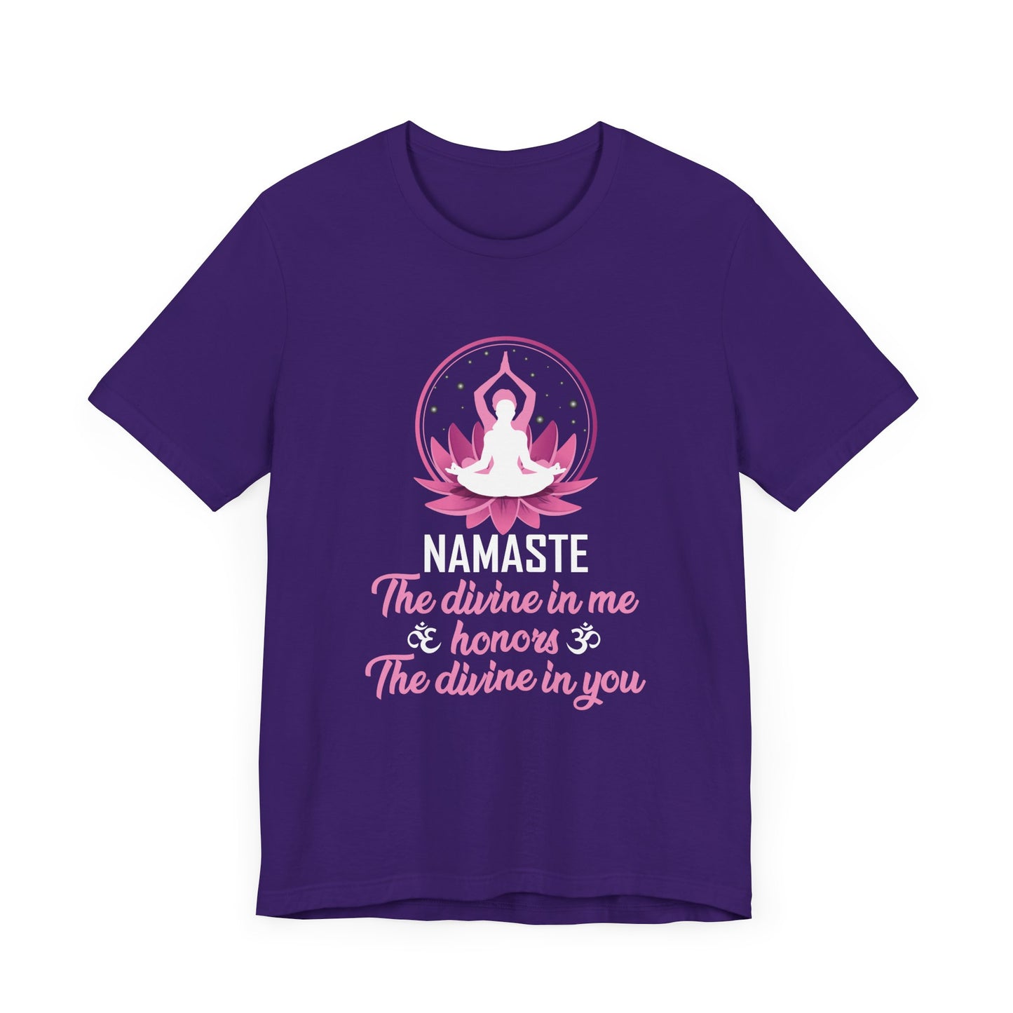 Yoga: Namaste, The Divine In Me & Honor, The Divine In You - Unisex Jersey Short Sleeve Tee - 12535