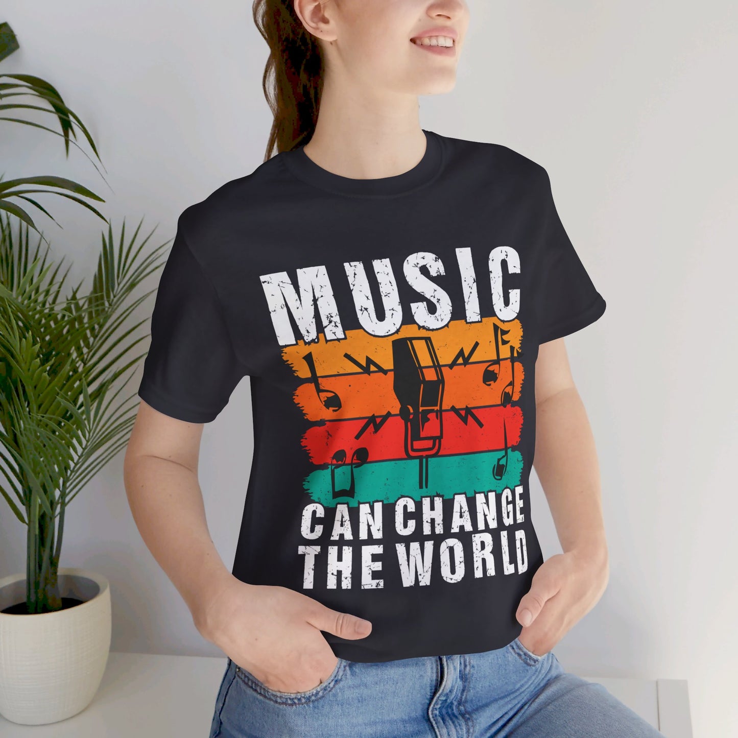 Music Can Change The World - Unisex Jersey Short Sleeve Tee