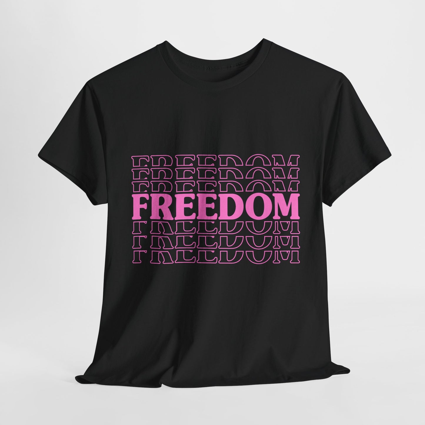 Bold Freedom Graphic Tee, Unisex Heavy Cotton Shirt, Casual Wear, Gift for Freedom Lovers, Statement T-Shirt, Everyday Essentials - 13518