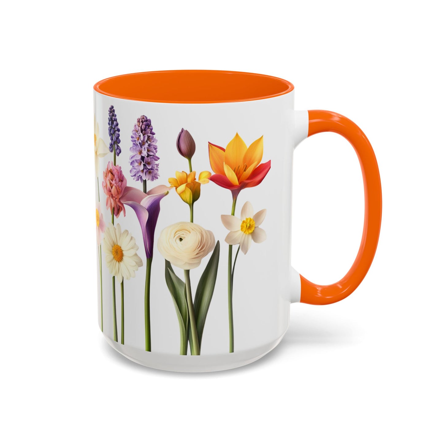 Bright Flowers - Accent Coffee Mug (11, 15oz) - 10400