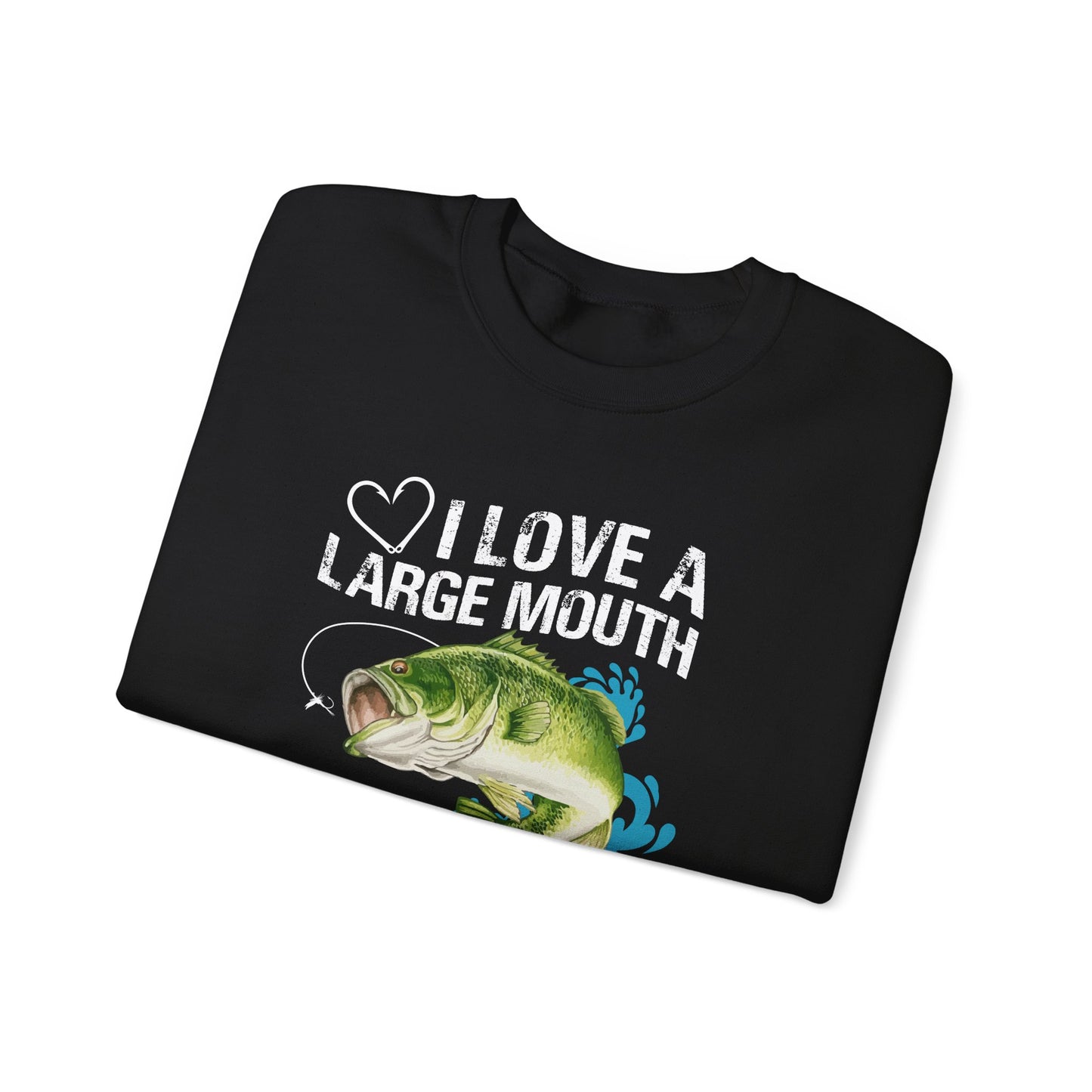 I Love A Large Mouth On My Rod - Unisex Heavy Blend™ Crewneck Sweatshirt - 12327