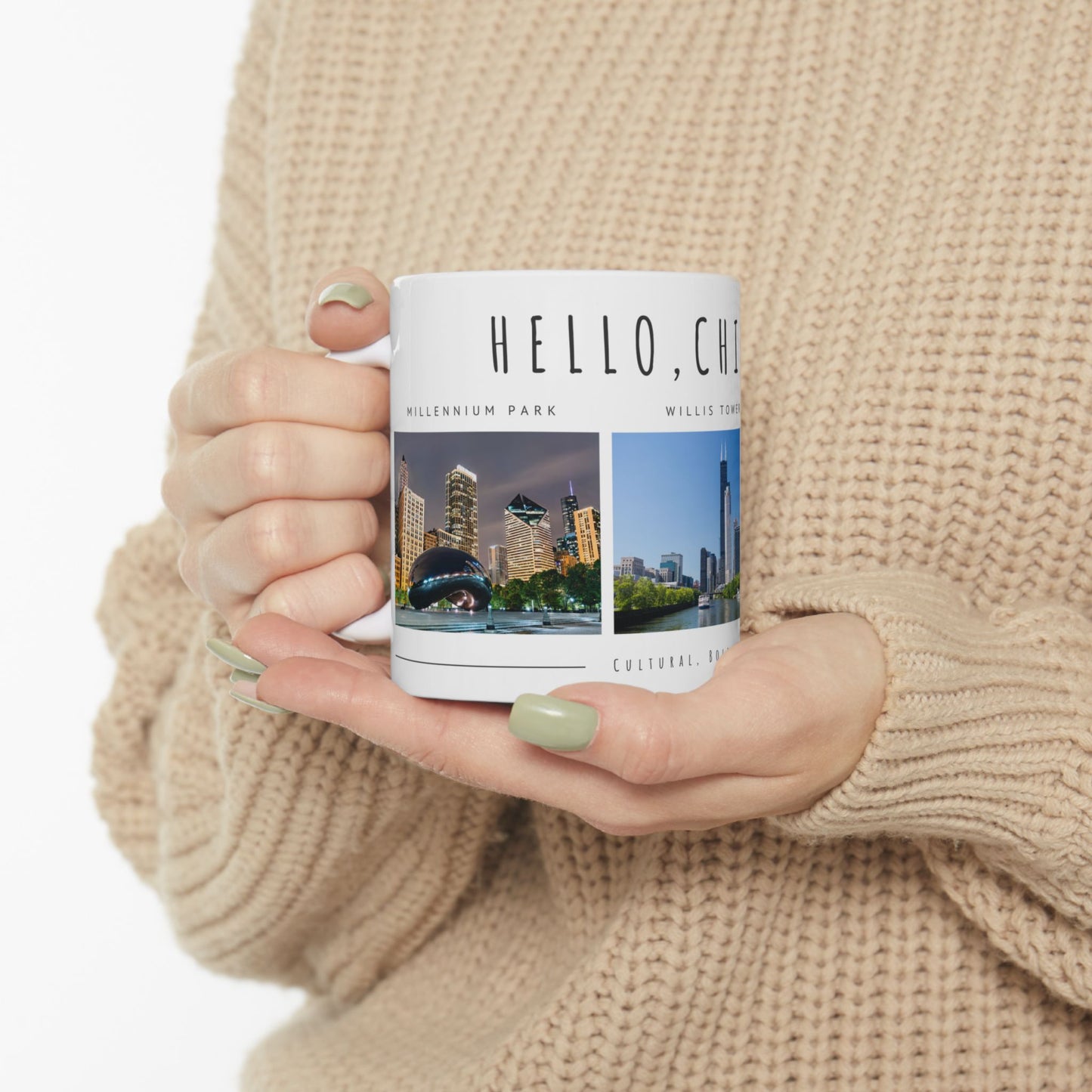 Hello Chicago Ceramic Mug - 11oz & 15oz - 12023