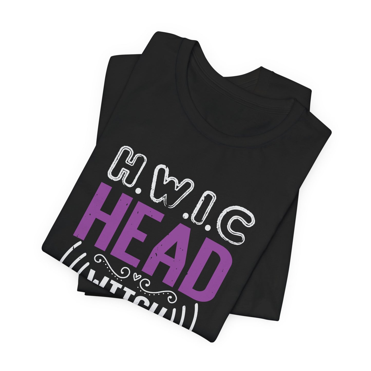 H.W.I.C. (Head Witch in Charge) - Unisex Jersey Short Sleeve Tee