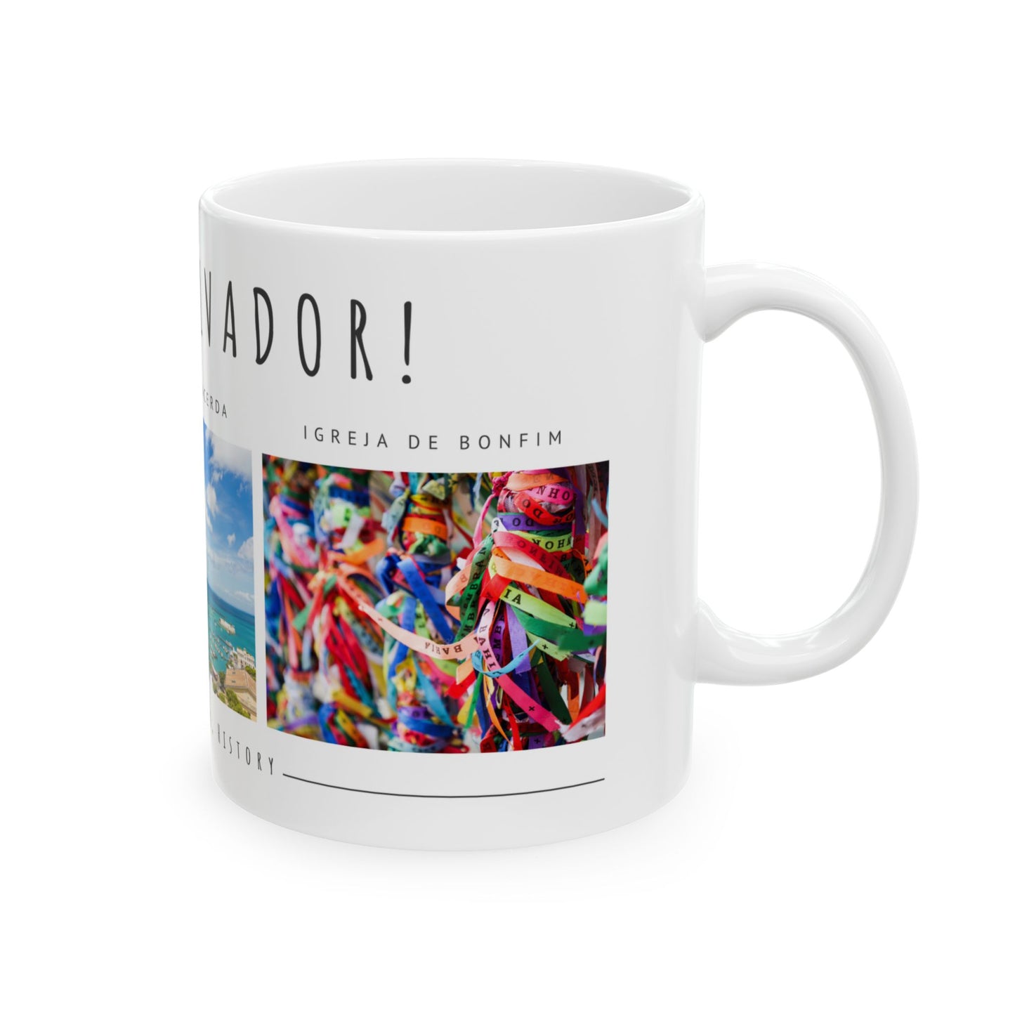 Hello Salvador Ceramic Mug – 11oz & 15oz – Celebrate Culture, Music, & History - 12238