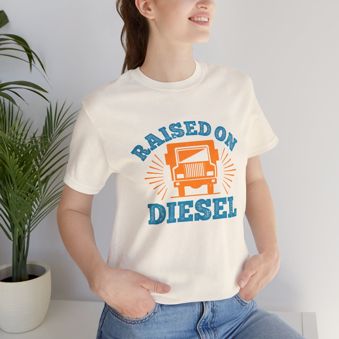 Raised On Diesel - Unisex Jersey Short Sleeve Tee - 11225