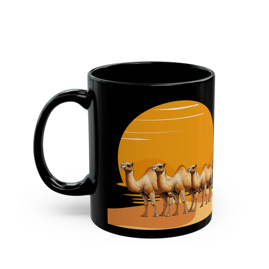 Gobi: Land of Endless Horizons - Ceramic Black Mug (11oz, 15oz)