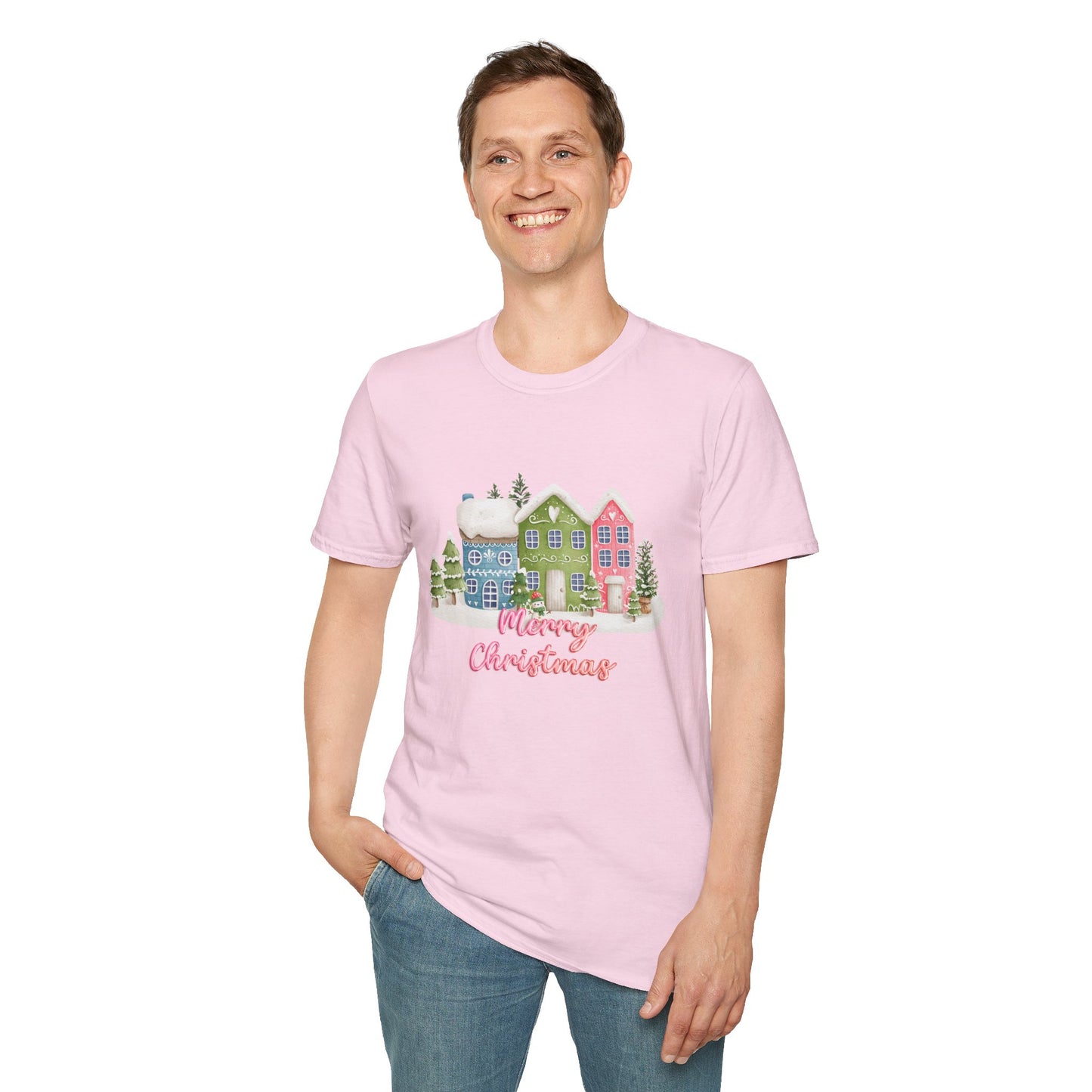 Christmas Houses - Unisex Softstyle T-Shirt - 10115