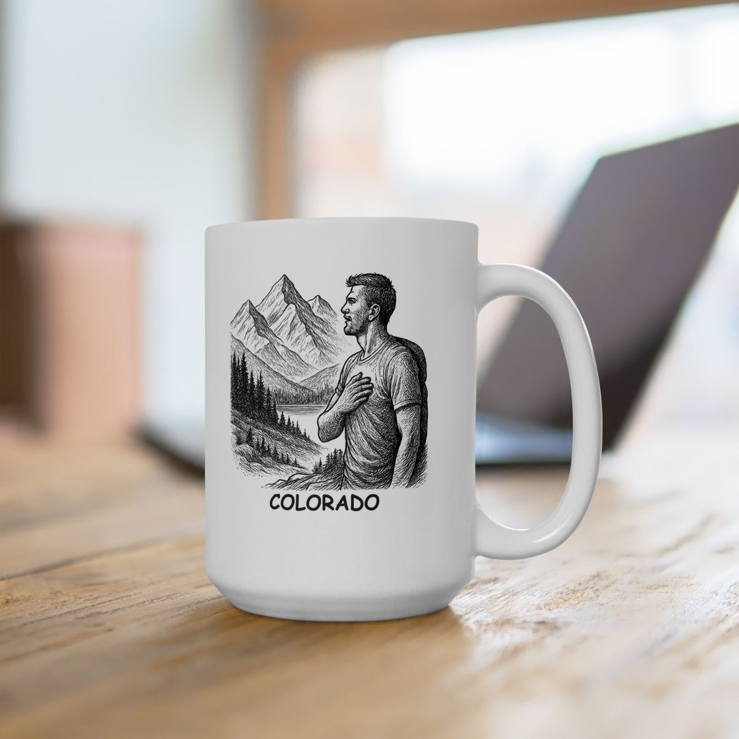 "Colorado: Where the altitude makes your heart race, but the view makes you forget to breathe." Ceramic Mug - 13501