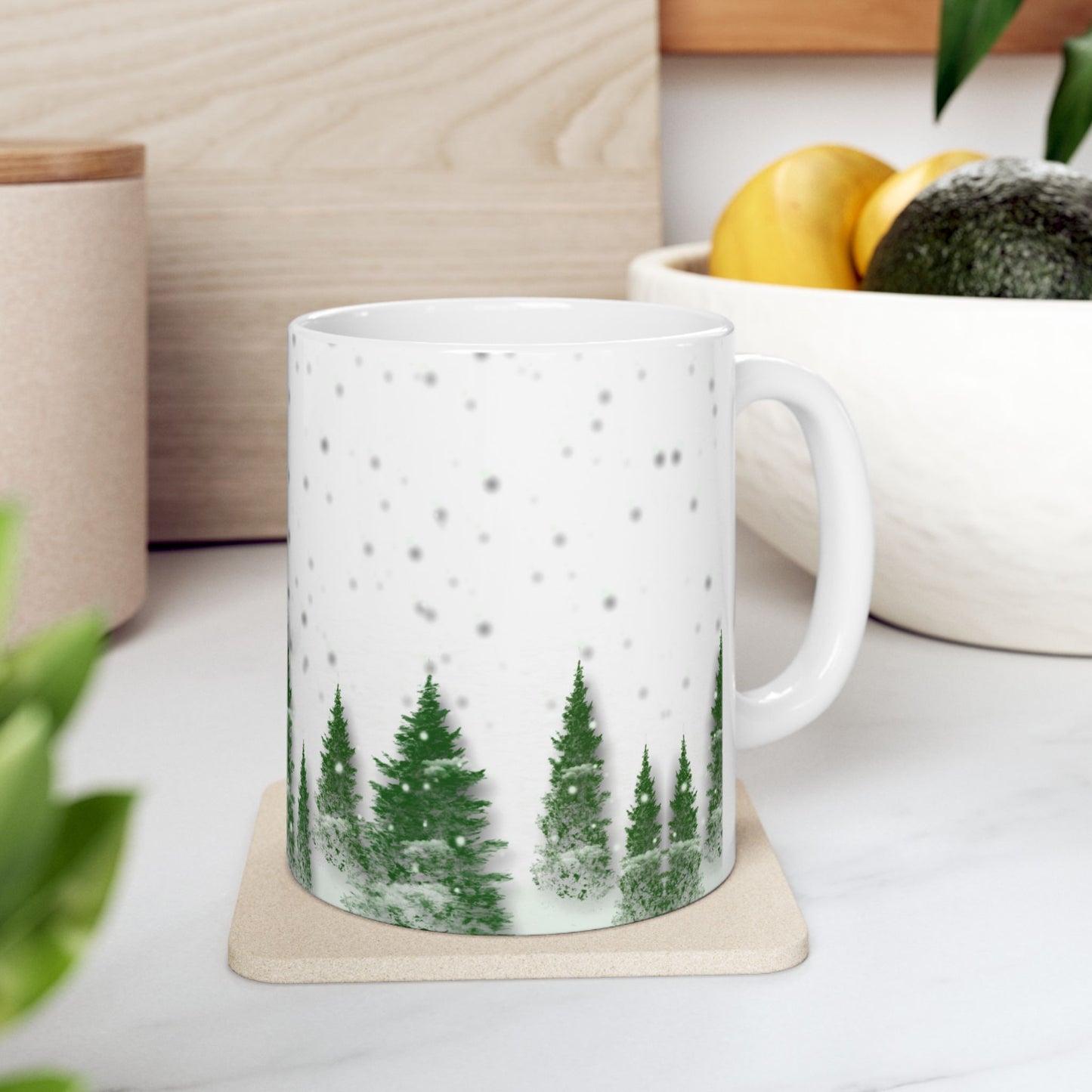 Winter, Forest - Ceramic Mug, (11oz, 15oz) - 10071