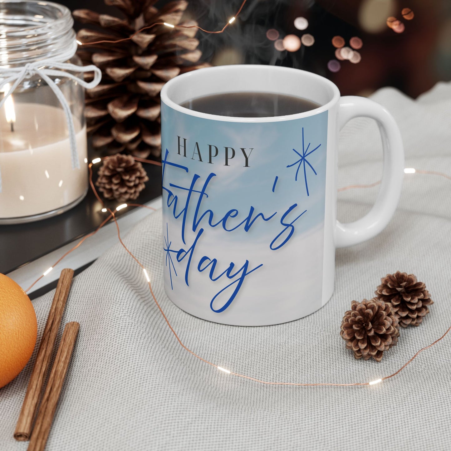 Personalized Father's Day Ceramic Mug - Father's Day Gift, Coffee Cup, Custom Mug, Dad Gift, 11oz/15oz - 14019