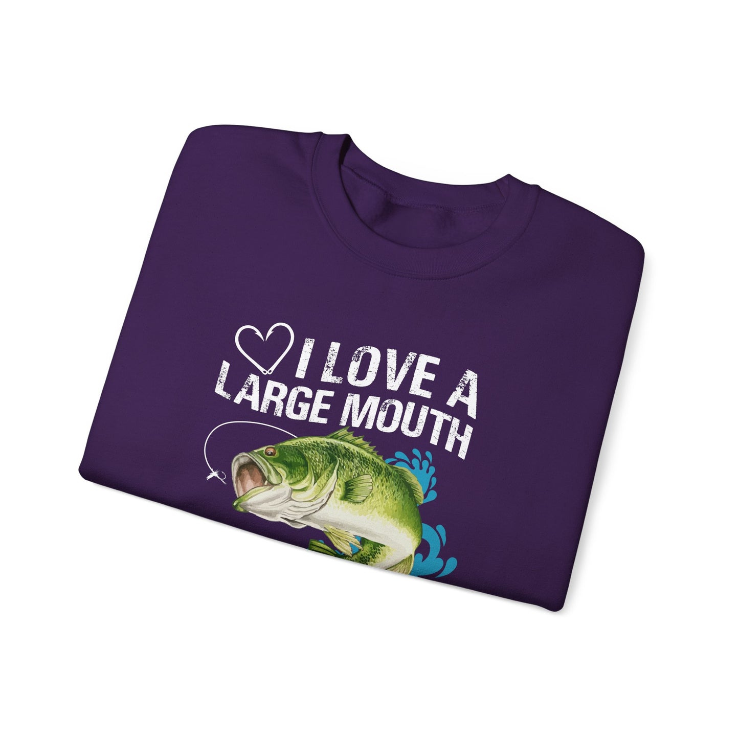 I Love A Large Mouth On My Rod - Unisex Heavy Blend™ Crewneck Sweatshirt - 12327