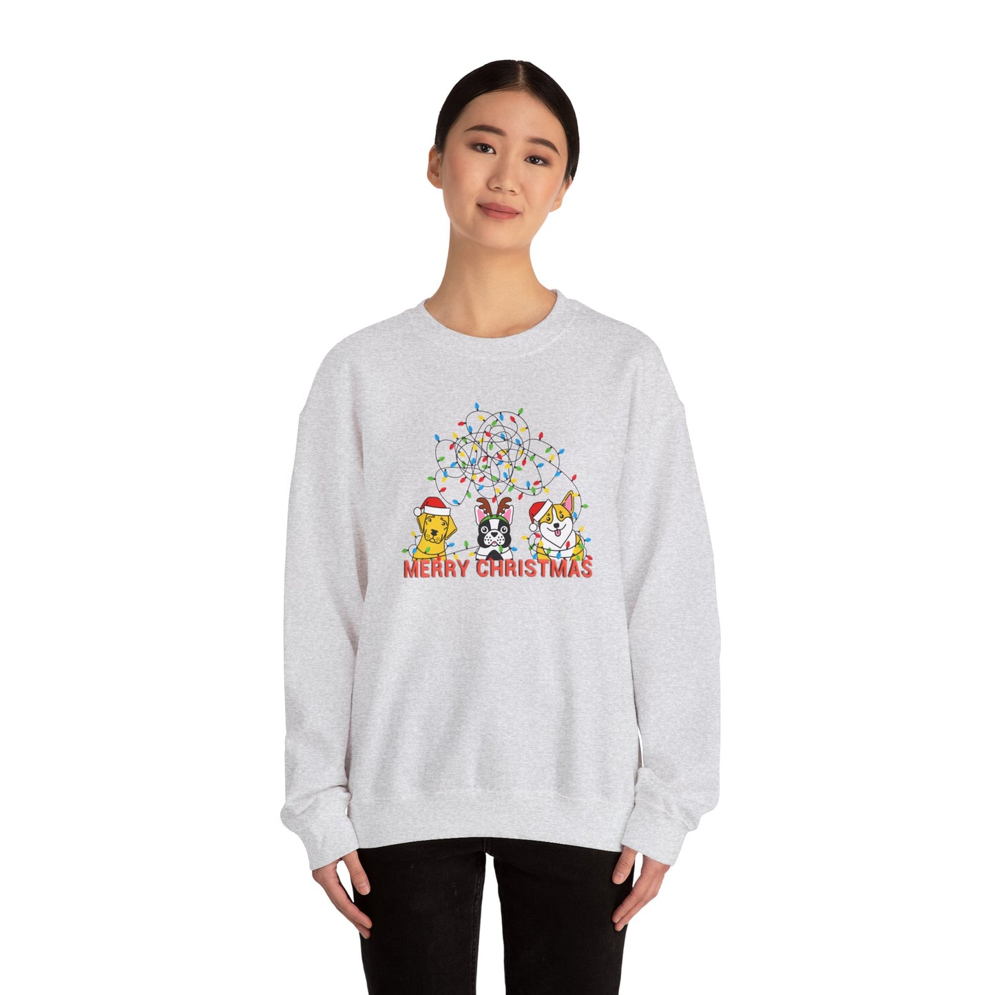 Dogs, Merry Christmas - Unisex Heavy Blend™ Crewneck Sweatshirt - 10175