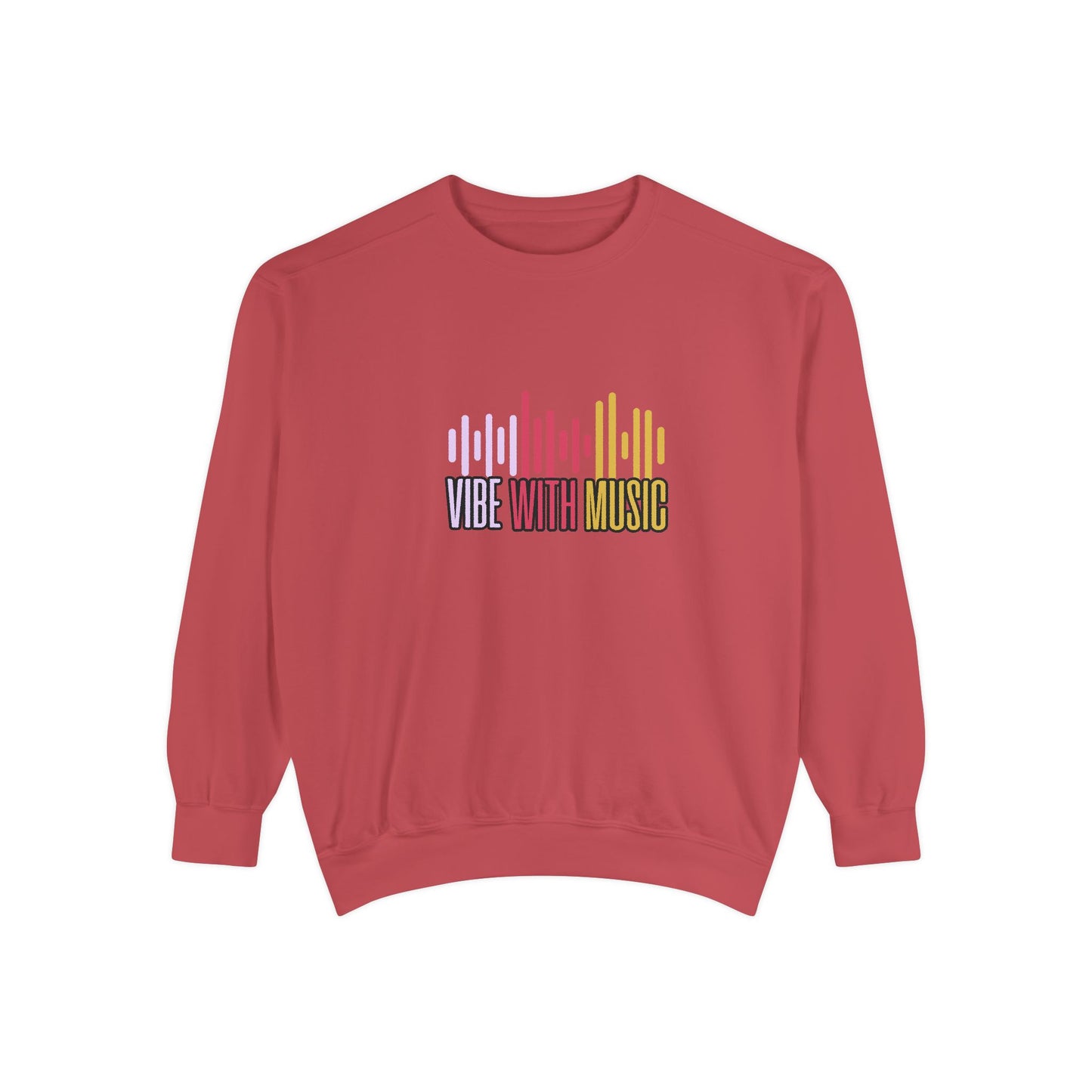 Vibe with Music - Unisex Garment-Dyed Sweatshirt - 10624