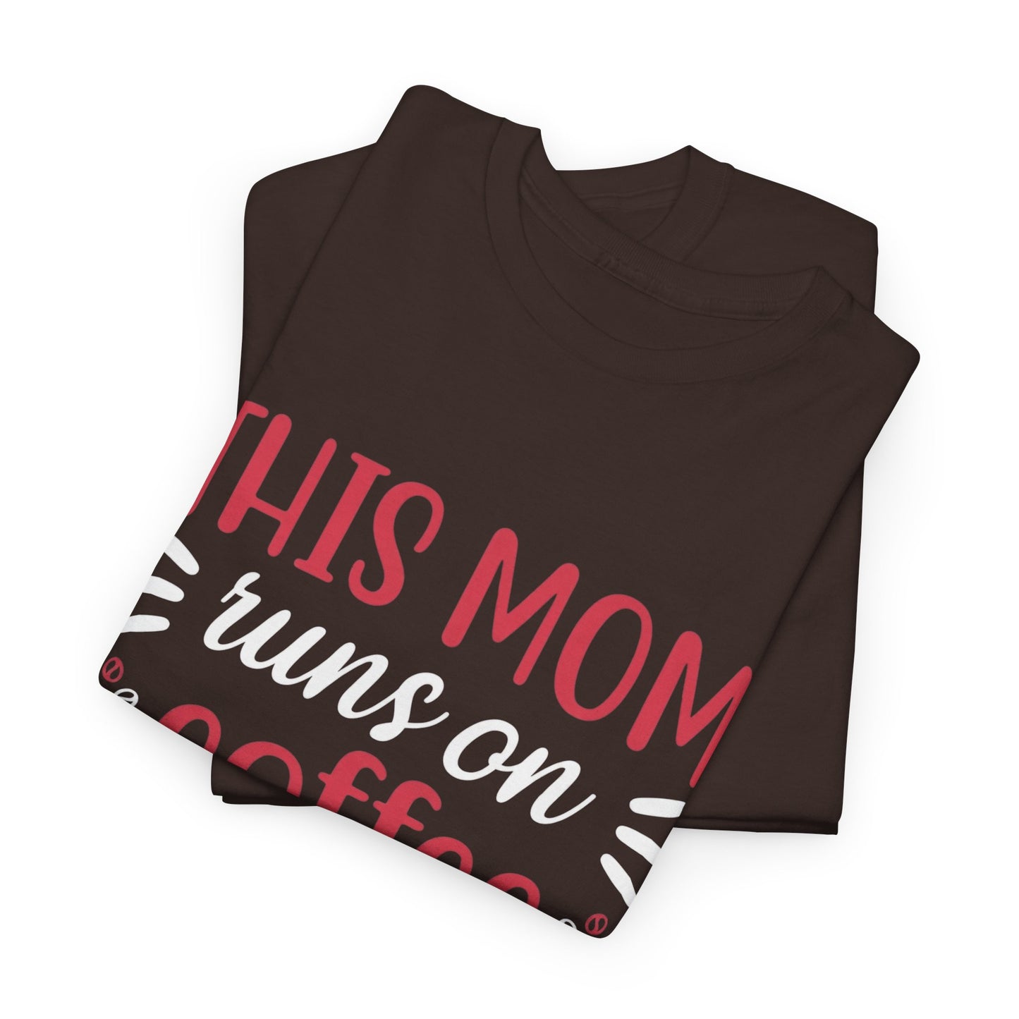 This Mom Runs on Coffee and Yoga T-Shirt – Funny Mother’s Day Gift Tee - 14881