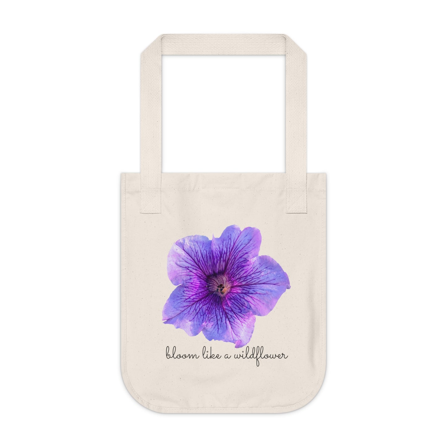 Organic Canvas Tote Bag | Wildflower Lovers