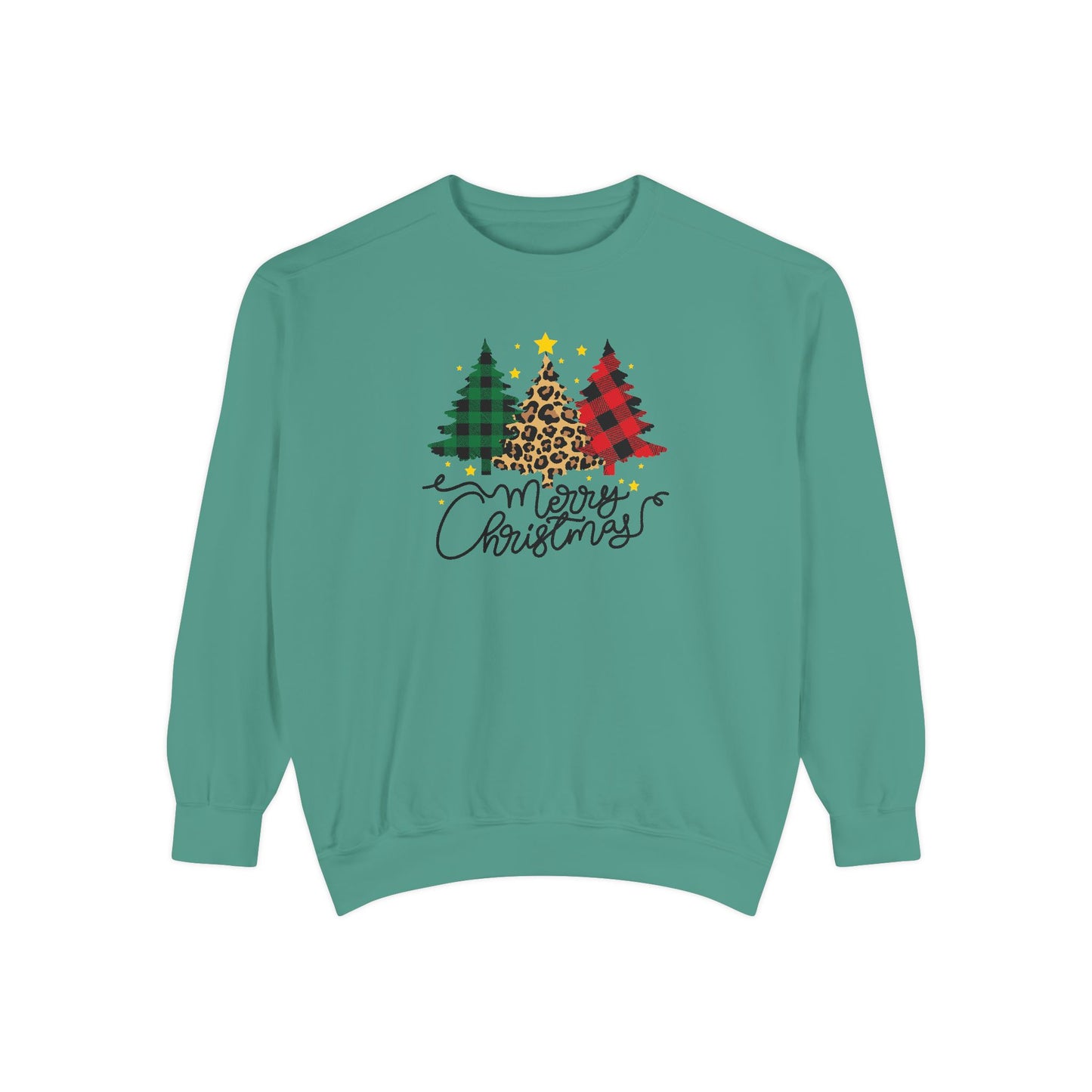 Christmas Trees - Unisex Garment-Dyed Sweatshirt - 10172