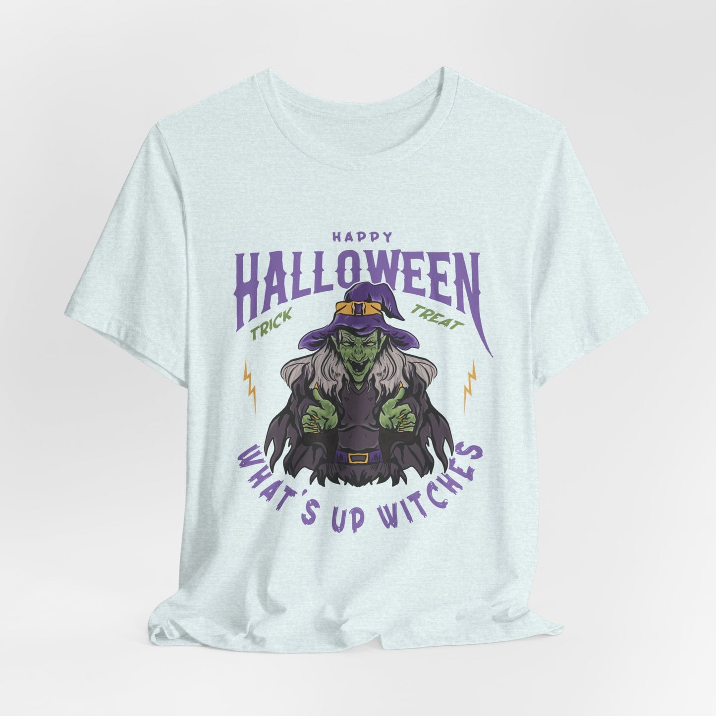 Happy Halloween, What's Up Witches  - Unisex Jersey Short Sleeve Tee