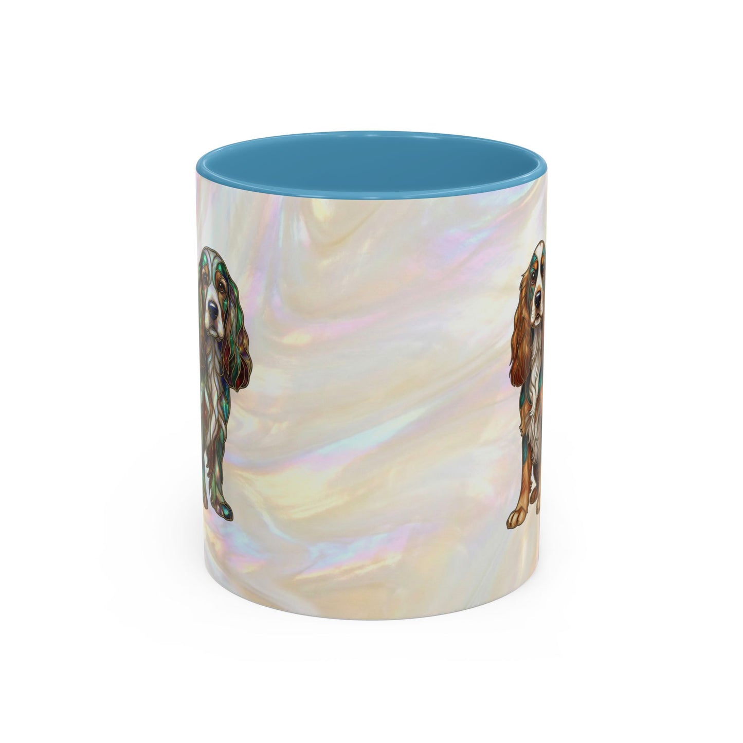 Cocker Spaniel Accent Coffee Mug -Stained Glass Style (11/15oz) - 14626