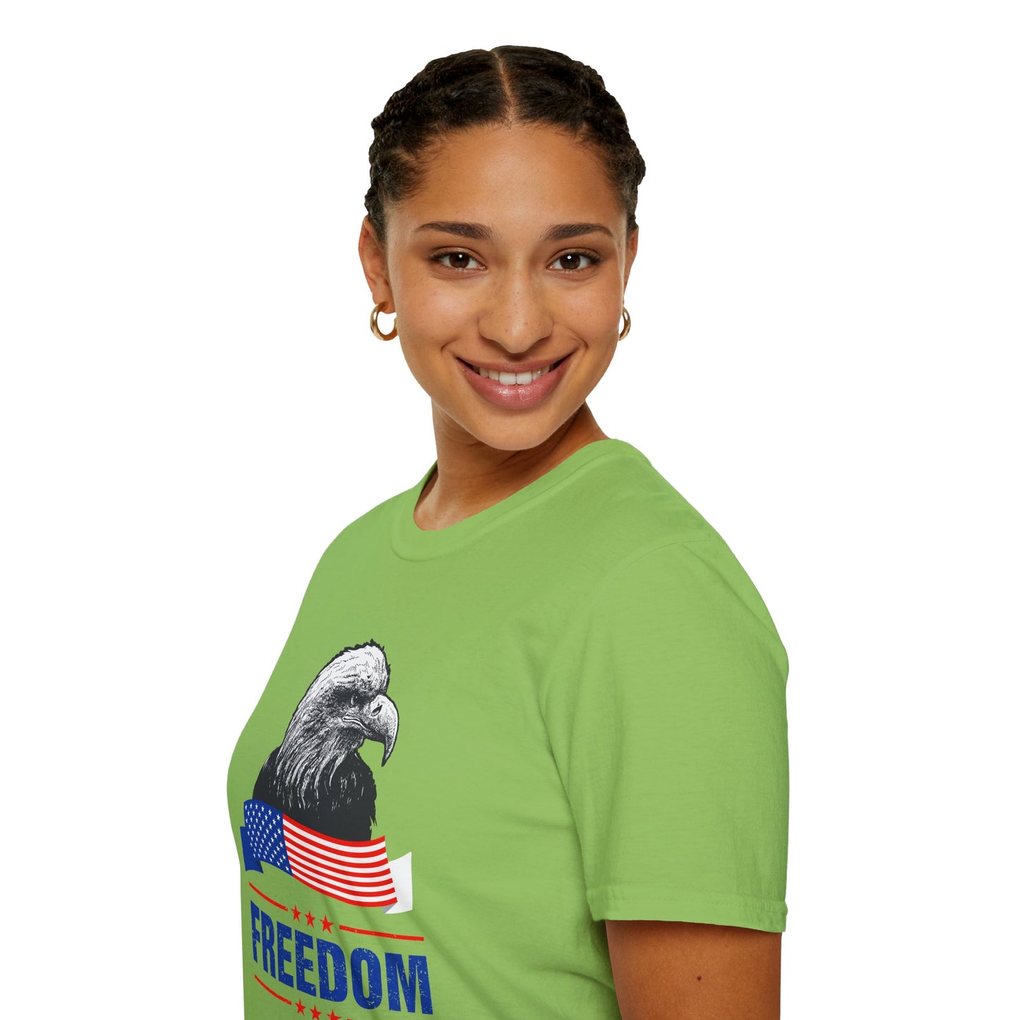 Eagle Freedom T-Shirt - Patriotic Tee for Independence Day, Memorial Day, Veteran's Day, Casual Wear, Gift for Freedom Lovers - 13738