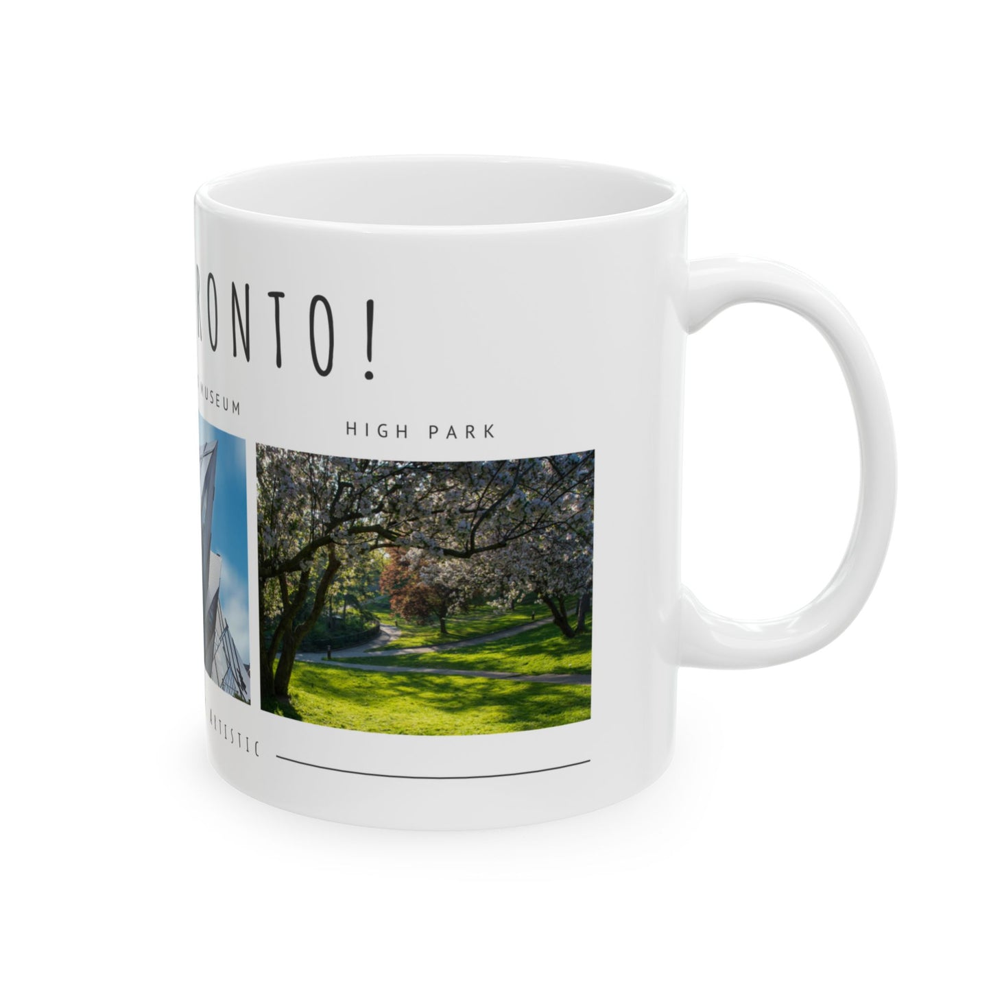Hello Toronto Ceramic Mug - 11oz & 15oz, Perfect Gift for Travelers & City Lovers - 12020