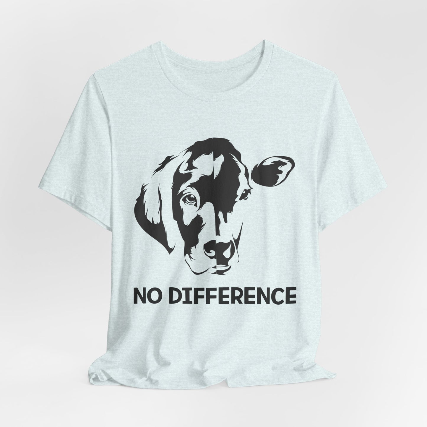 Vegan: No Difference - Unisex Jersey Short Sleeve Tee - 12422